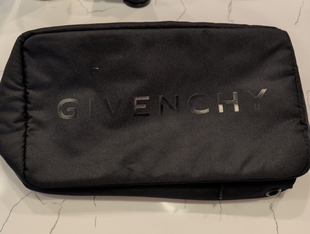 GIVENCHY Black Nylon Shoe Bag Travel Storage Case Pouch Luxury Sneaker Organizer